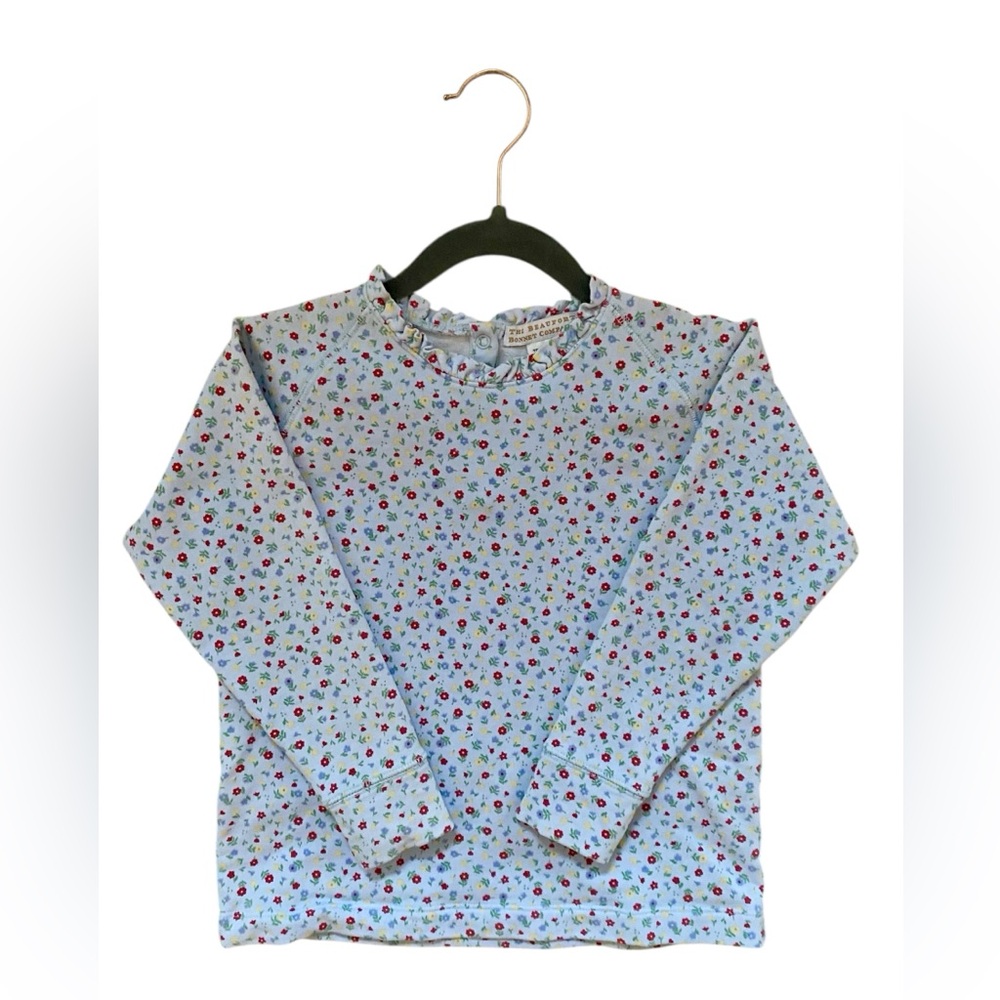 The Beaufort Bonnet Company Cassidy Comfy Crewneck Floral Long Sleeve - Size 6